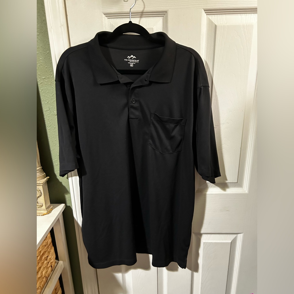 Tri-Mountain Black Polo Shirt